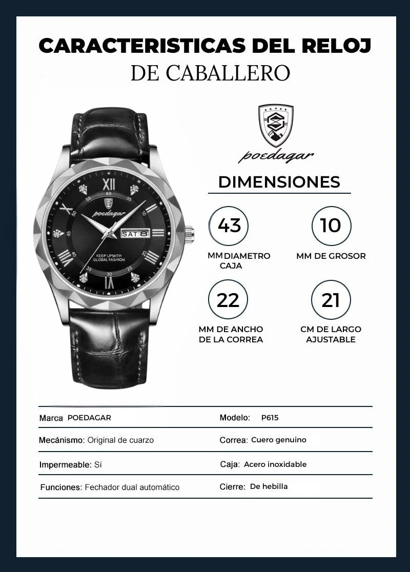 RELOJ DE CABALLERO EXCLUSIVO
